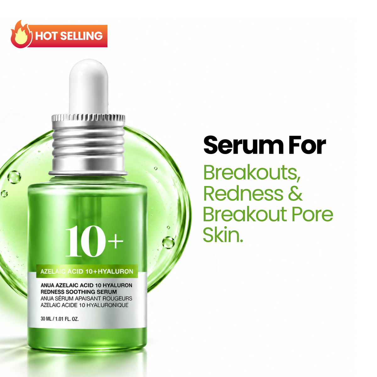 Anua Azelaic Acid 10 Hyaluron Redness Soothing Serum 30ml