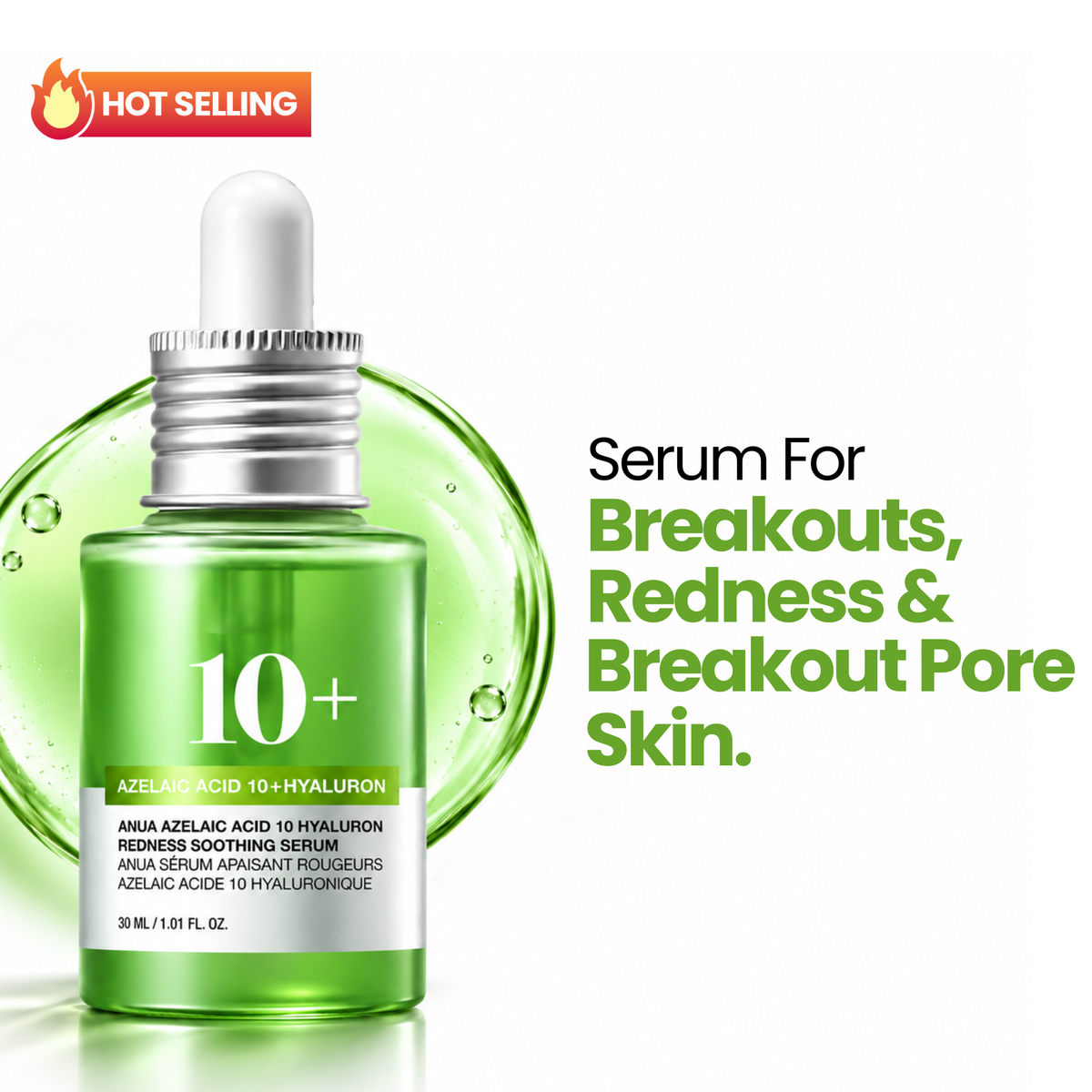 Anua Azelaic Acid 10 Hyaluron Redness Soothing Serum 30ml
