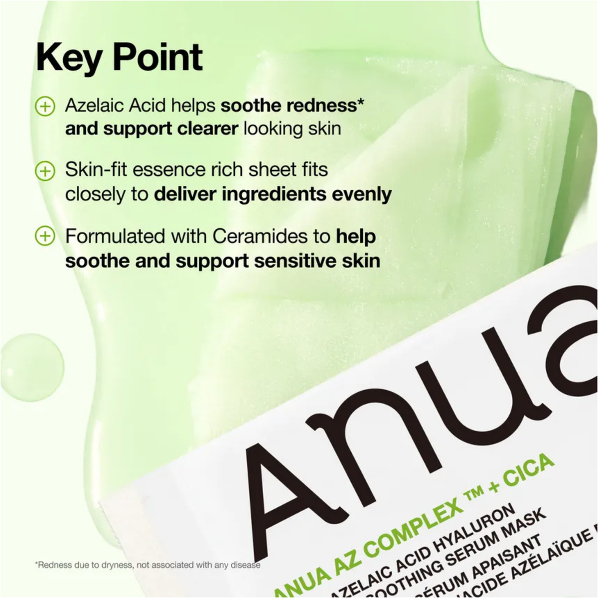 Anua Azelaic Acid Hyaluron Redness Soothing Serum Mask