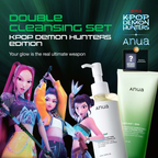 Anua X K Pop Demon Hunters Glass Skin Cleanse Duo Set