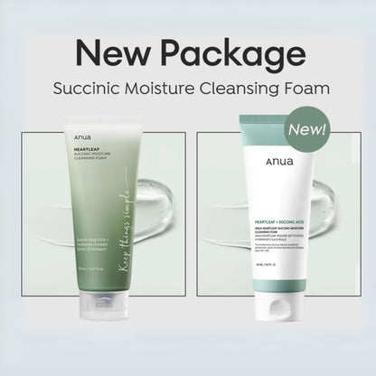 Anua Heartleaf Succinic Moisture Cleansing Foam 150ml