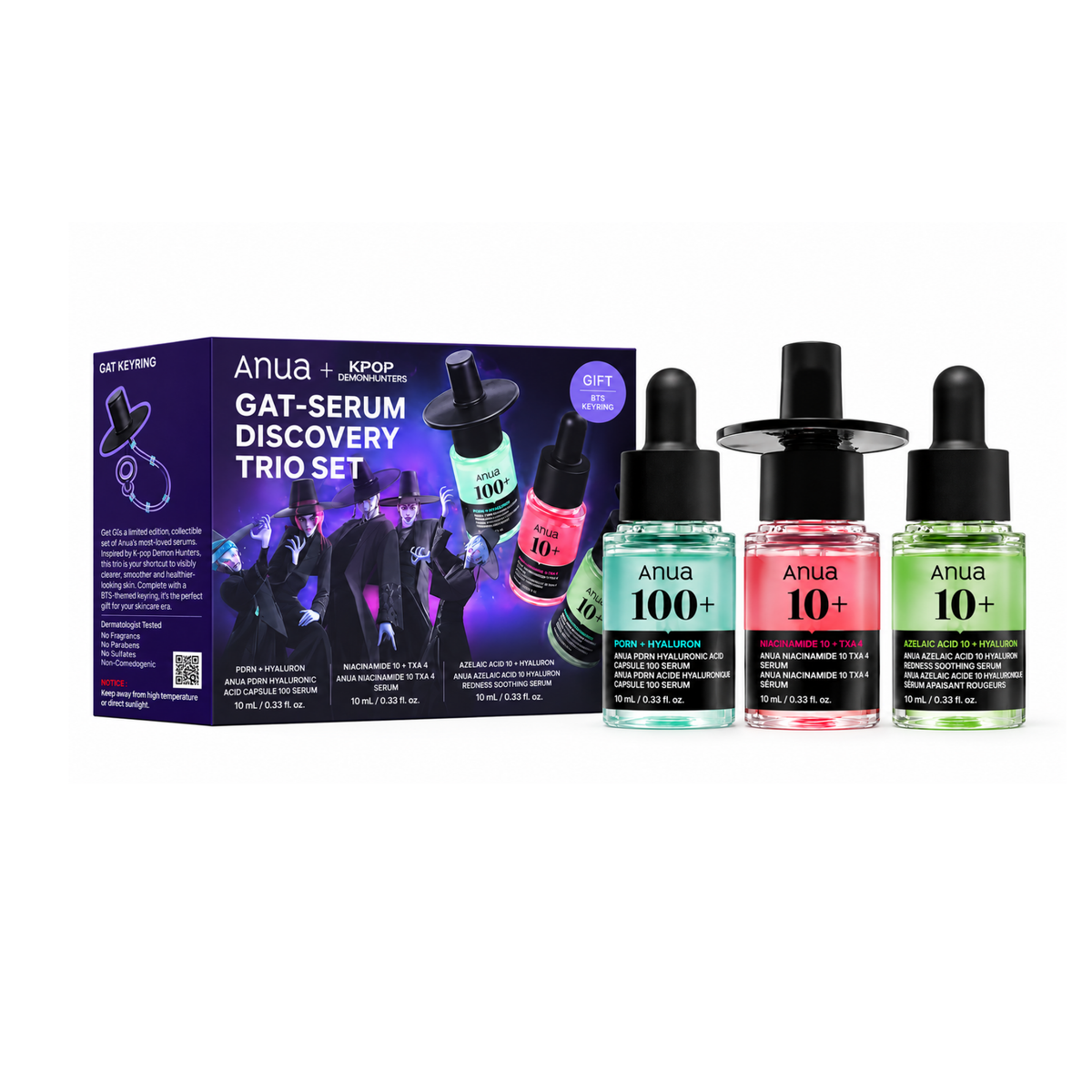 Anua K Pop Demon Hunters GAT Serum Discovery Trio Set