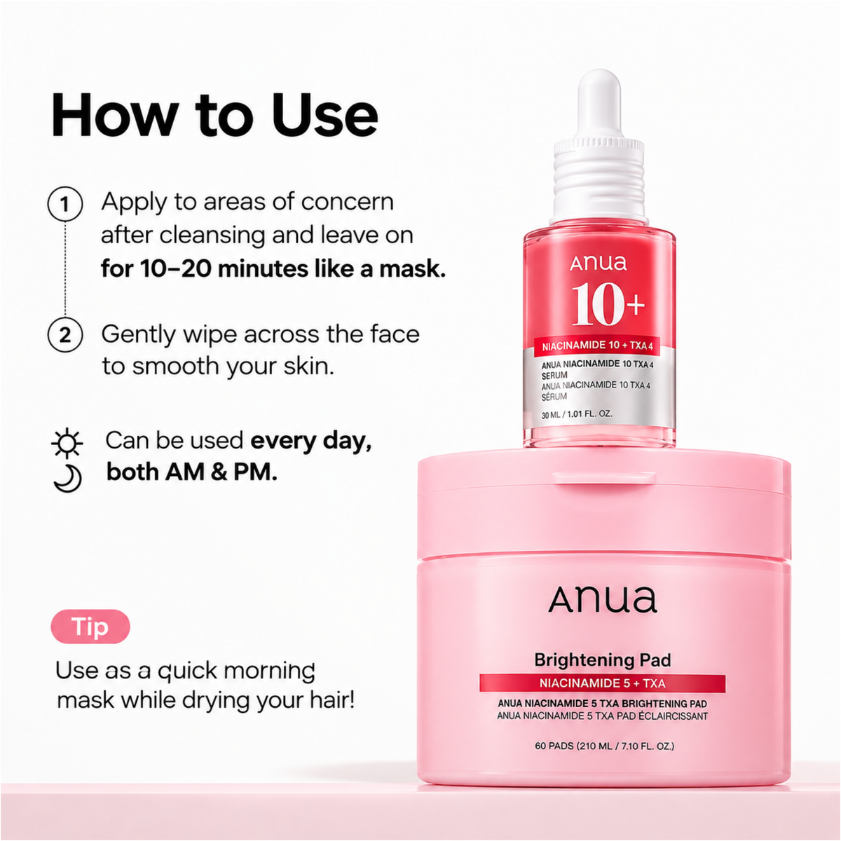 Anua Niacinamide 5 TXA Brightening Pad 60 pads