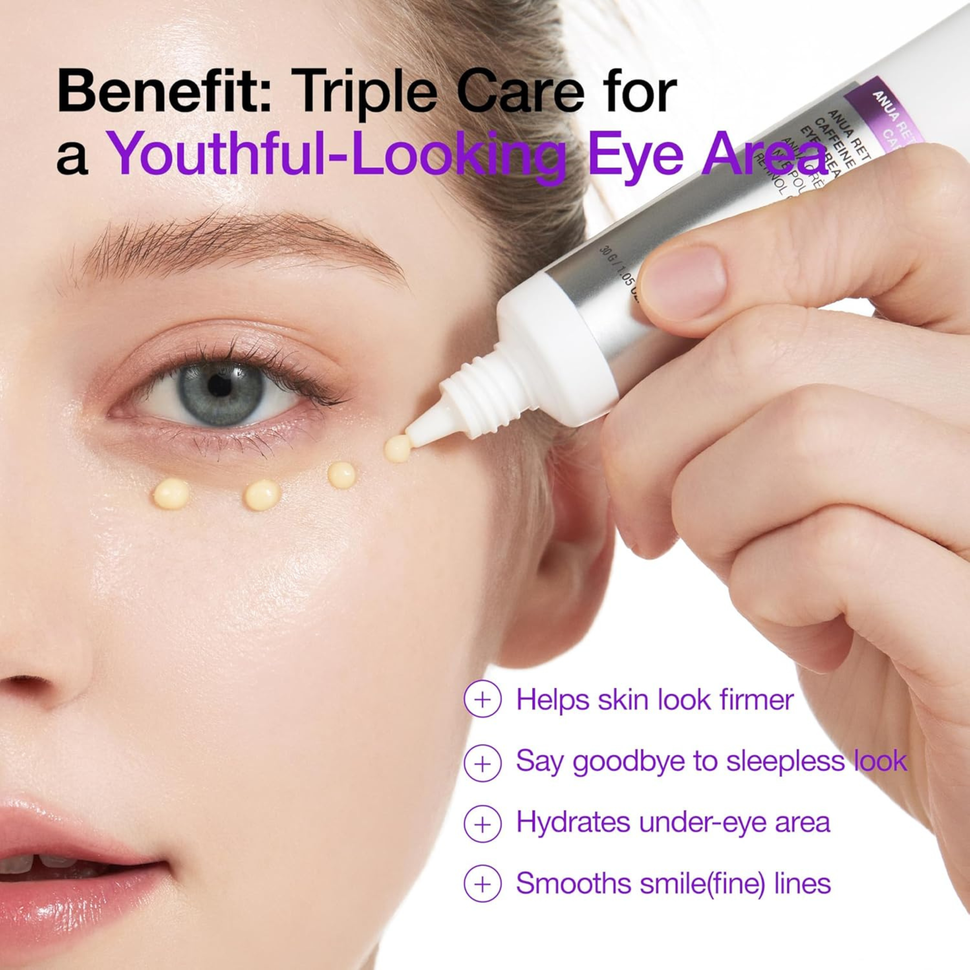 Anua Retinol 0.1+ Caffeine Revitalizing Eye Cream