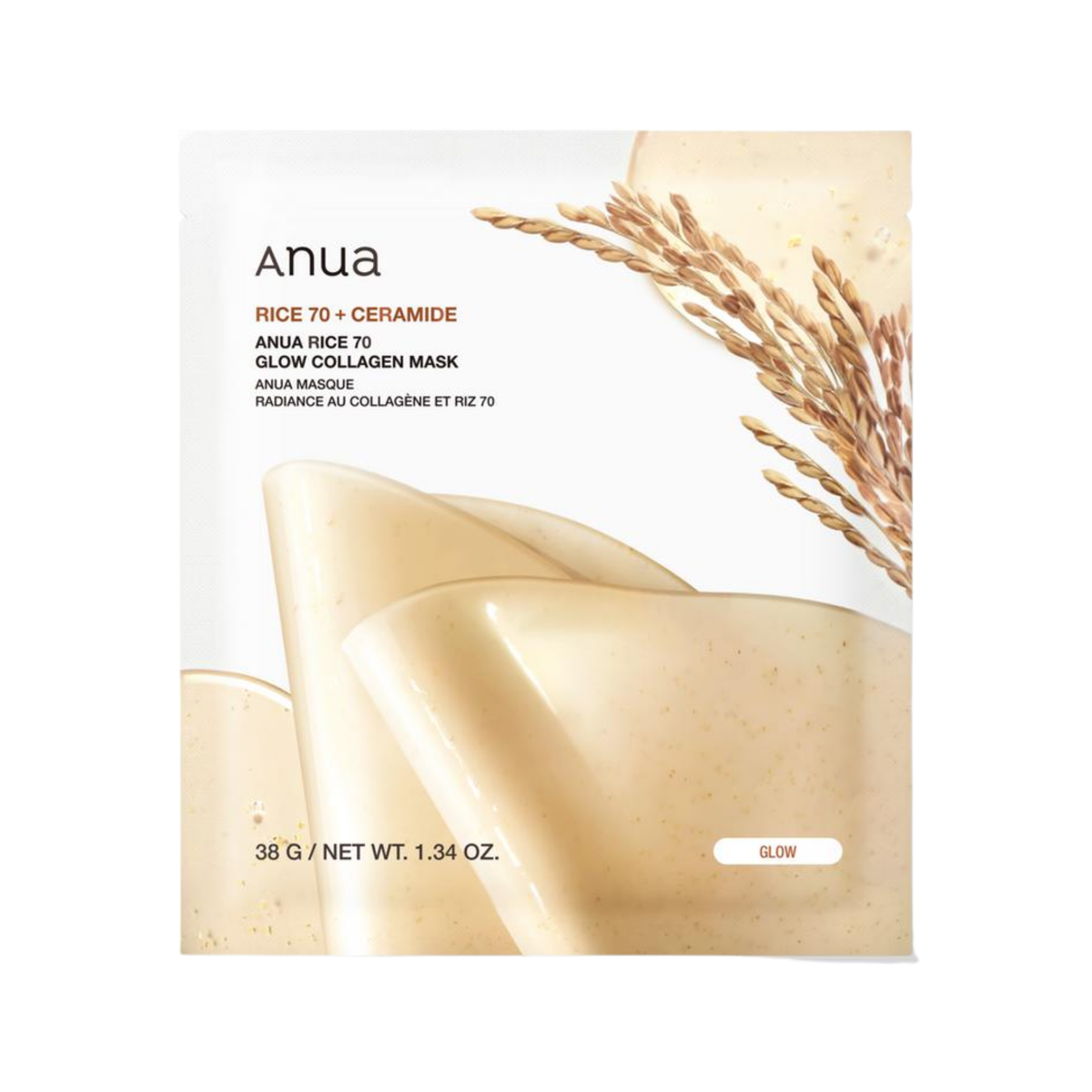 Anua Rice 70 Glow Collagen Mask