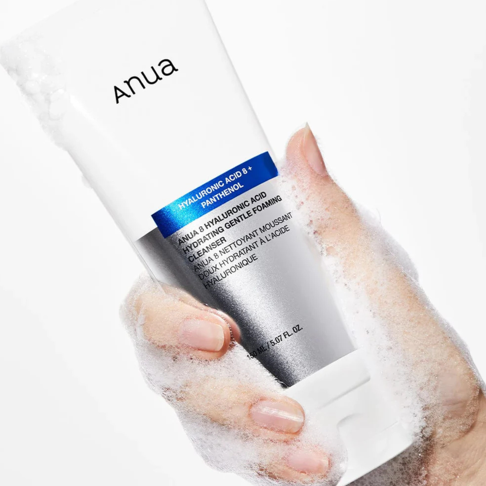 Anua 8 Hyaluronic Acid Moisturizing Gentle Gel Cleanser 150ml how to use