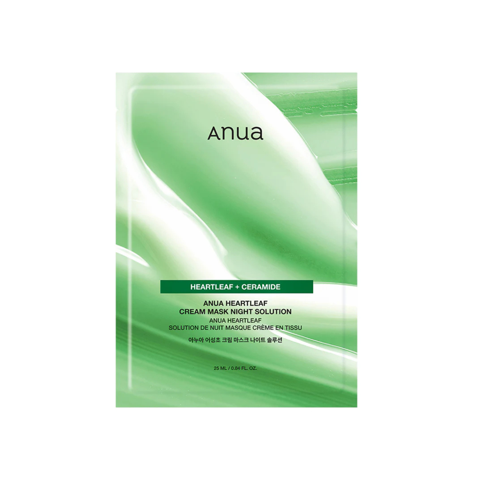 Anua Heartleaf Cream Sheet Mask Night Solution