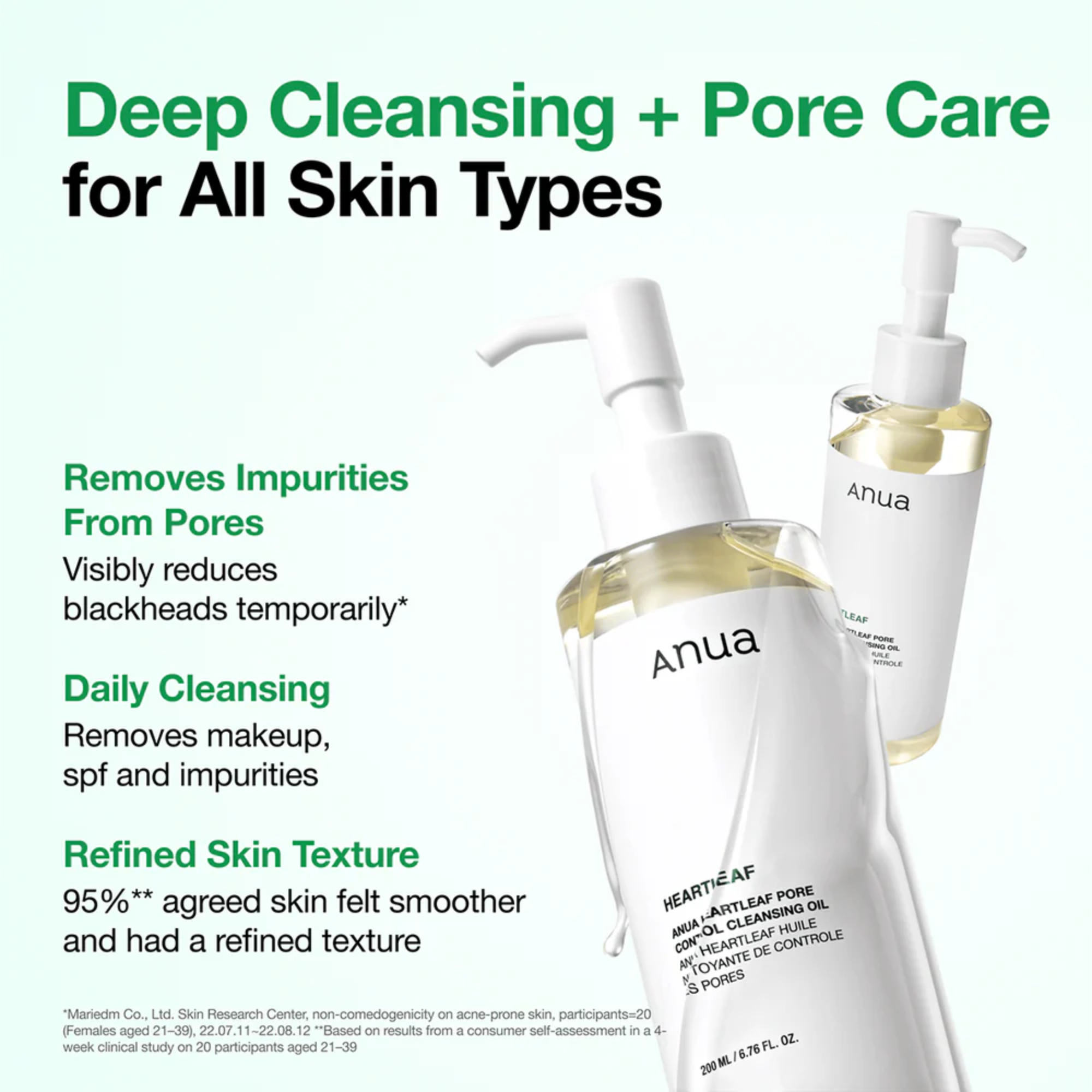 Anua Heartleaf Pore Control Cleansing Oil Mild For Sensitive Skin 200ml
