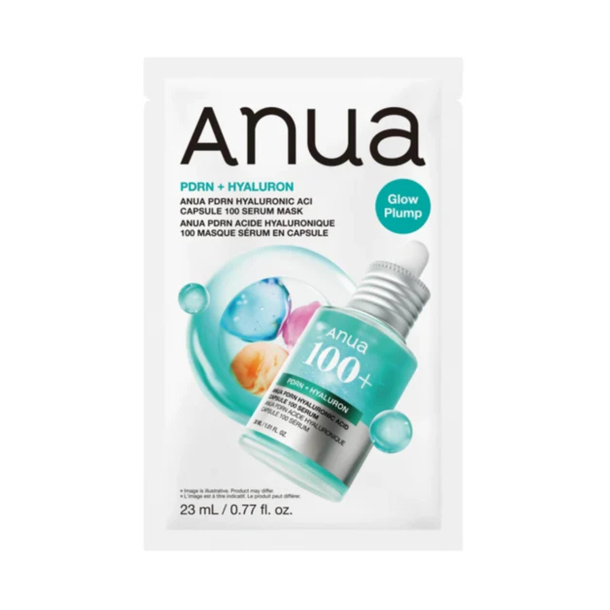 Anua PDRN Hyaluronic Acid Capsule 100 Serum Glow Pump Mask