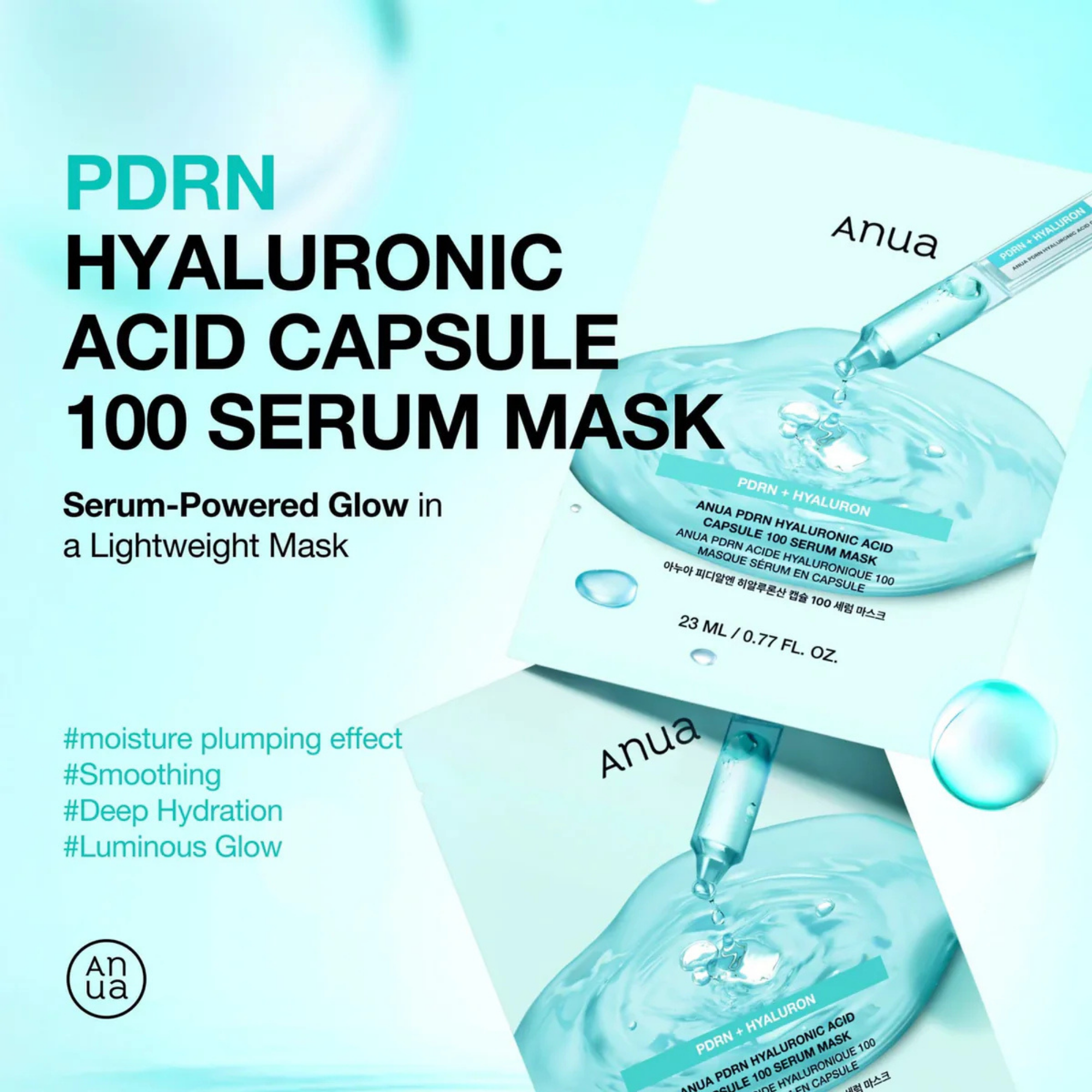 Anua PDRN Hyaluronic Acid Capsule 100 Serum Mask