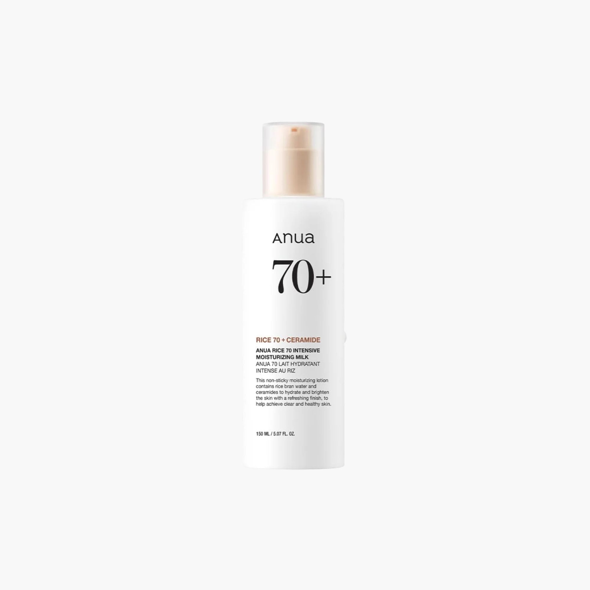 Anua Rice 70+Ceramide Intensive Moisturizing Milk 150ml