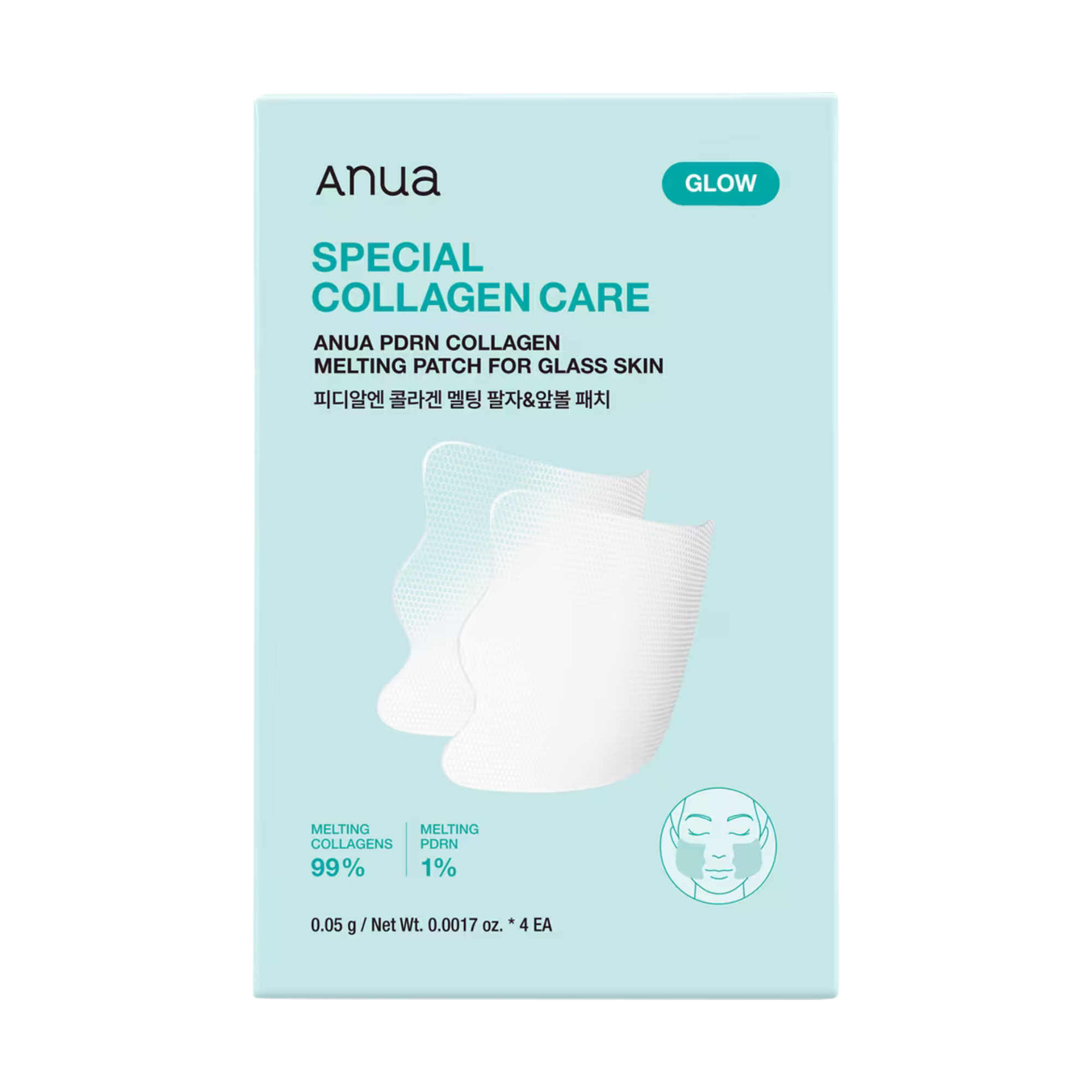Anua Salmon DNA PDRN Collagen Melting Patch for Glass Skin