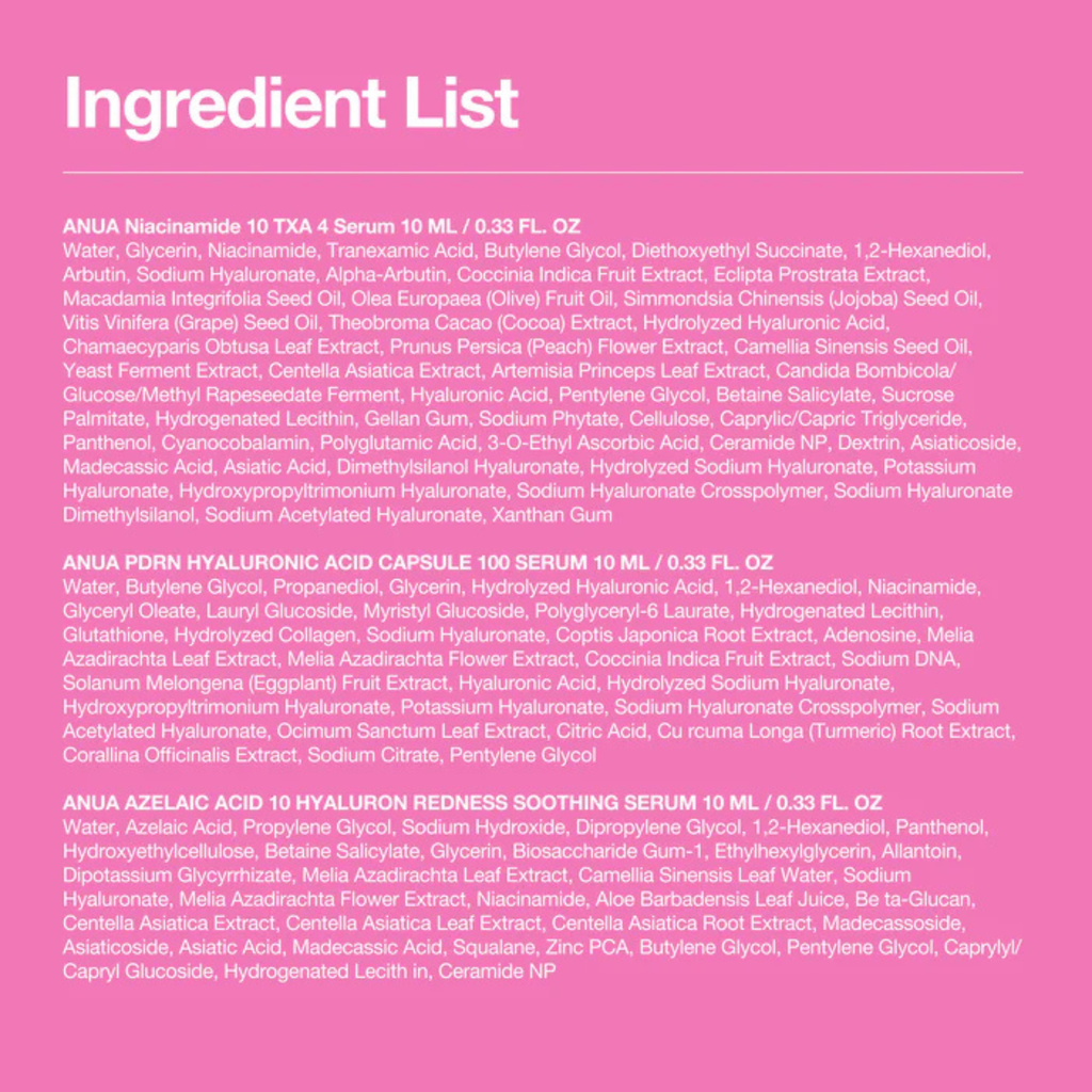 Anua Serum Discovery Trio Set