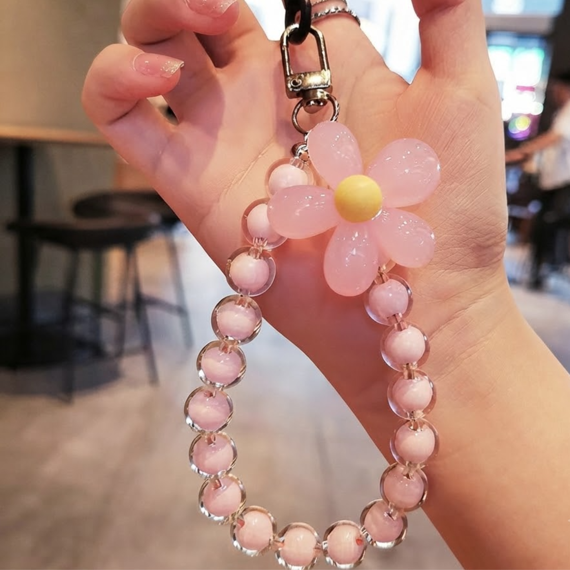 VAYL Beauty Flower Beaded Petal Phone Lanyard