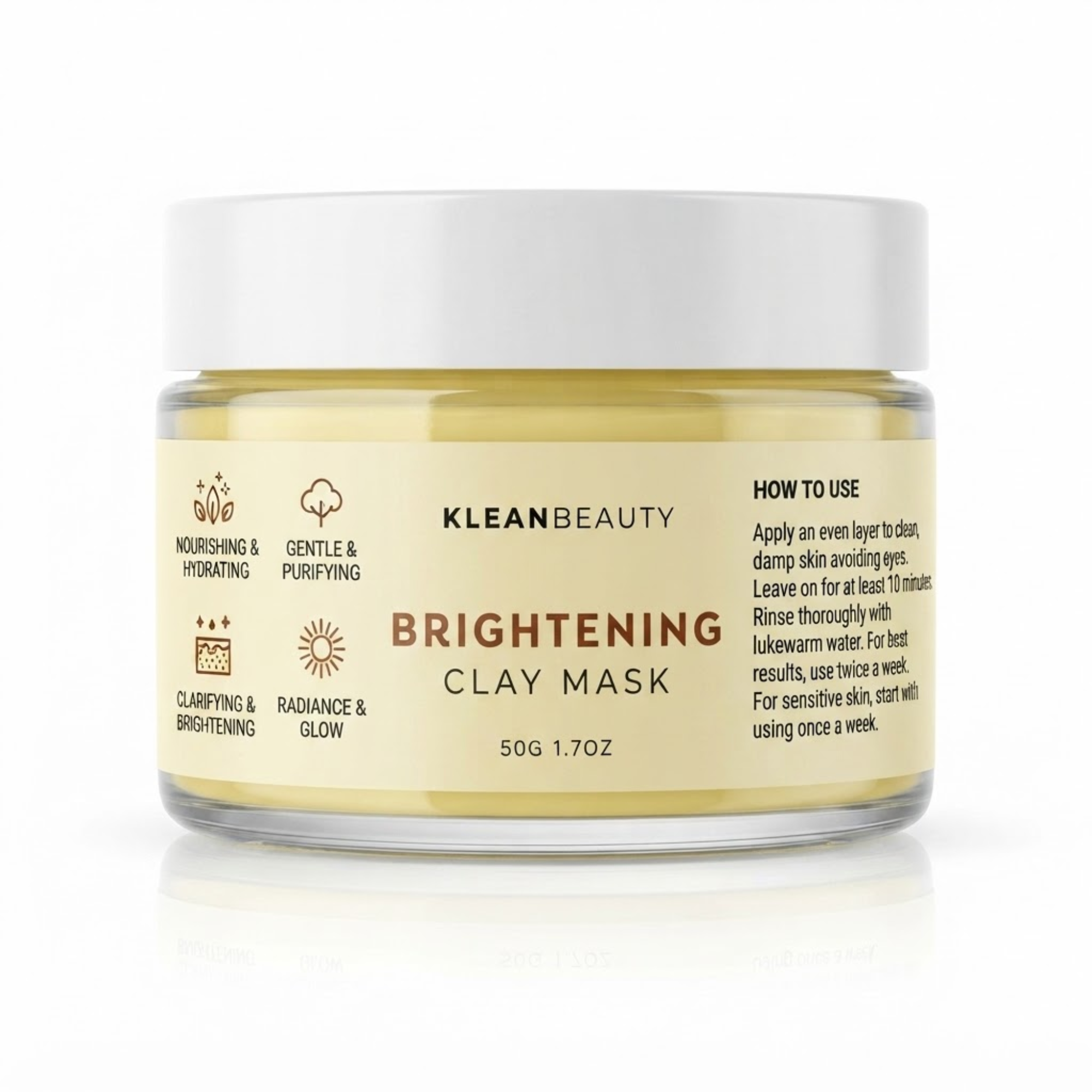 Klean Beauty Brightening Clay Mask