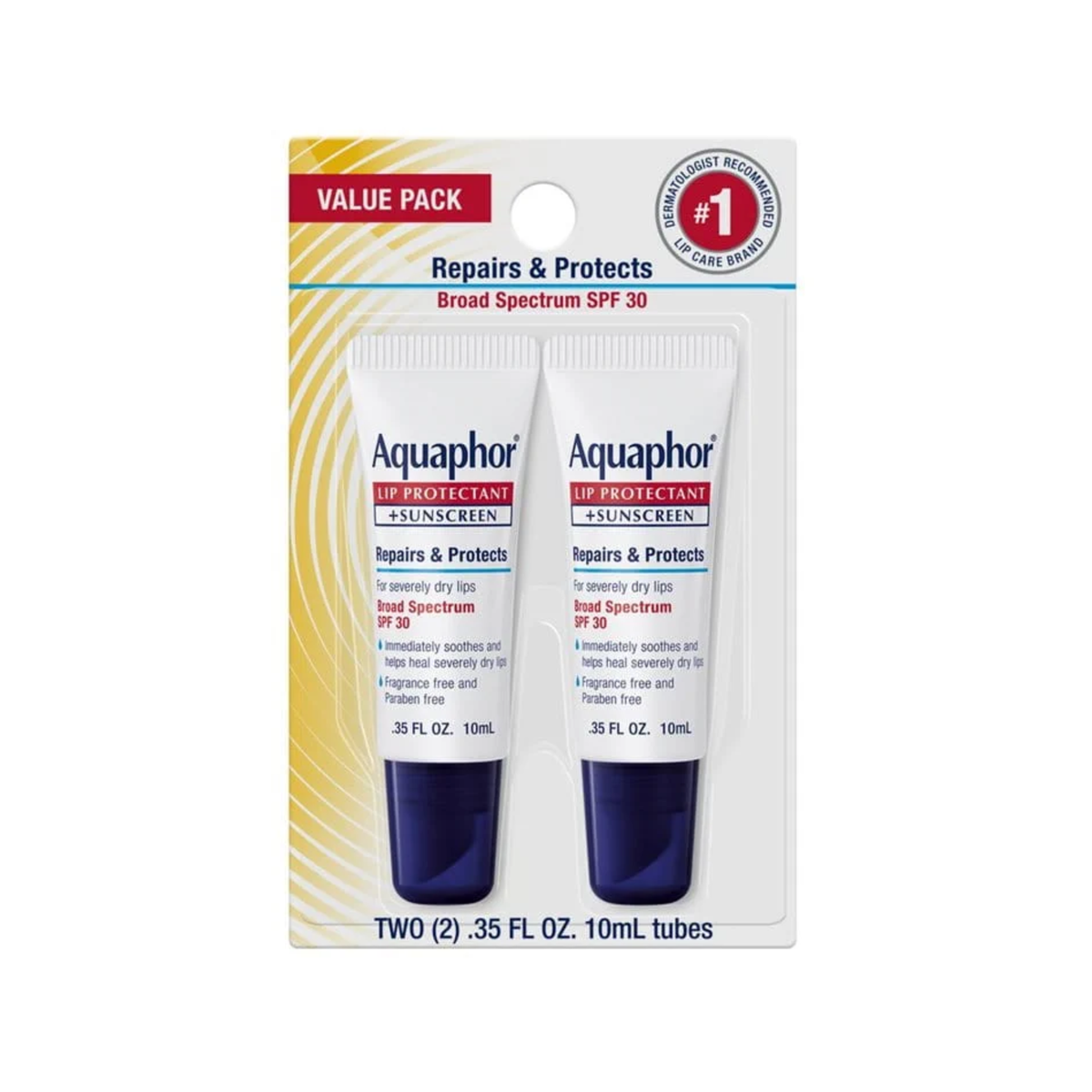 Aquaphor Lip Protectant Sunscreen SPF 30 Pack