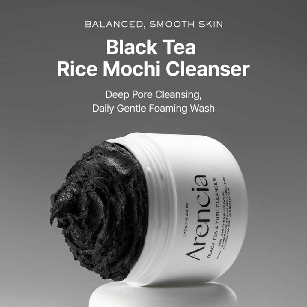Arencia Black Tea Rice Mochi Cleanser