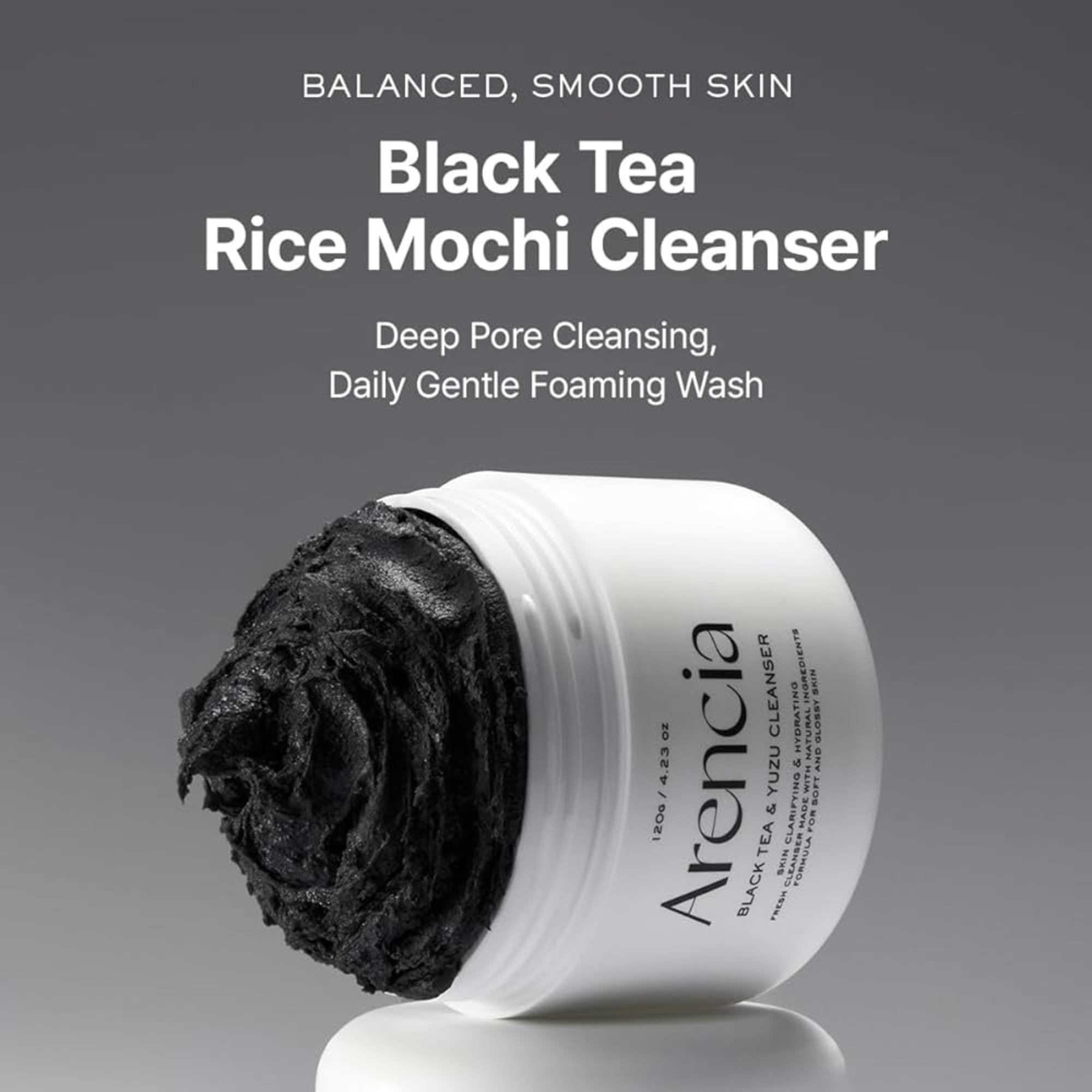 Arencia Black Tea Rice Mochi Cleanser