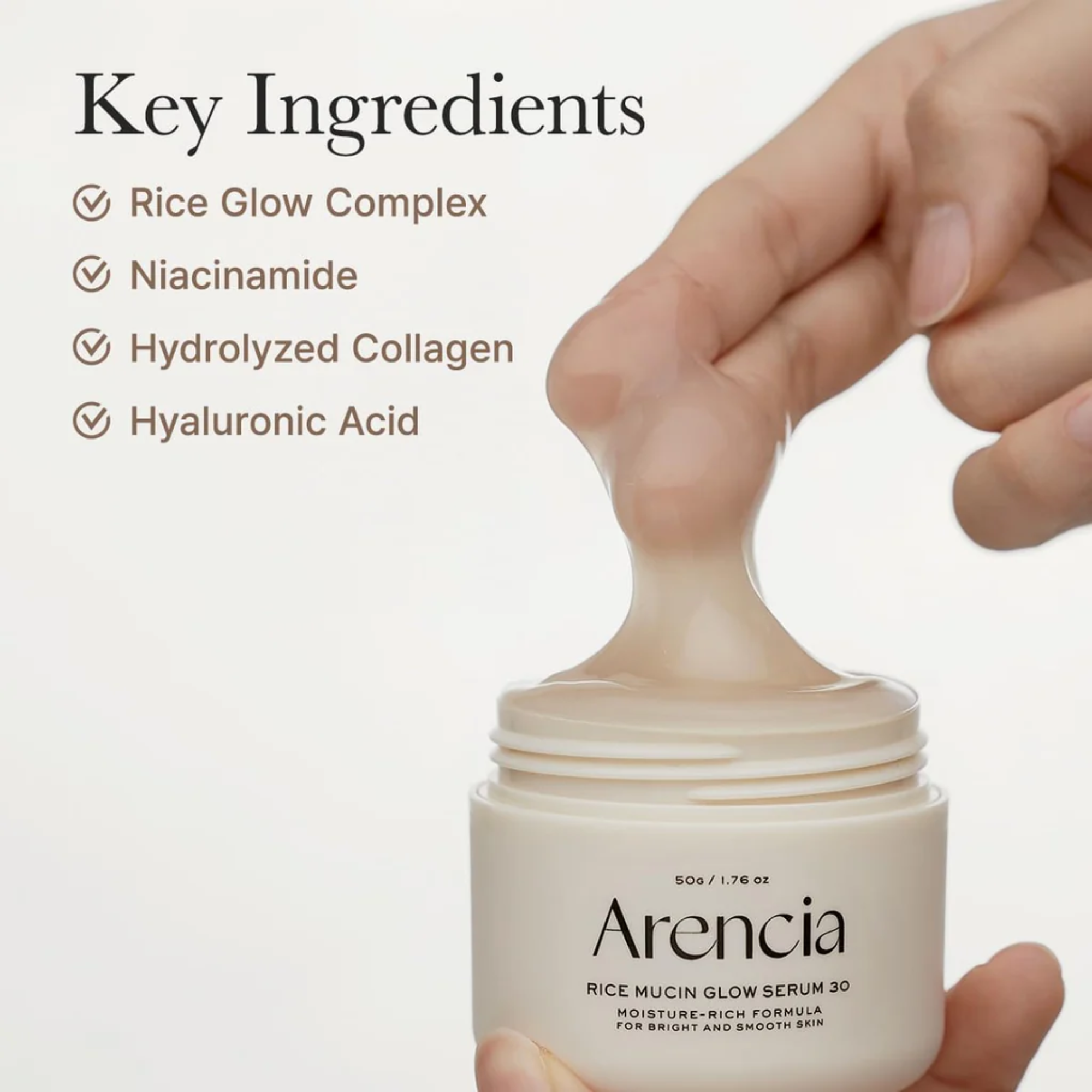Arencia Rice Mucin Glow Serum 30