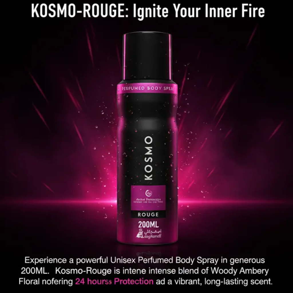 Asgharali Kosmo Rouge Body Spray Unisex 200ml
