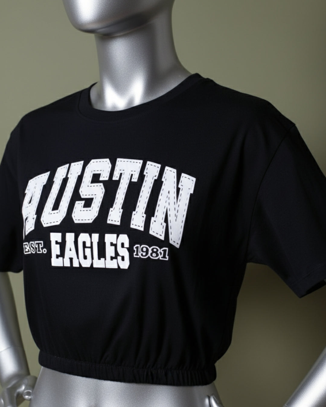 Loom Pakistan Austin Crop Top Black