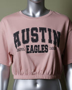 Loom Pakistan Austin Crop Top Pink