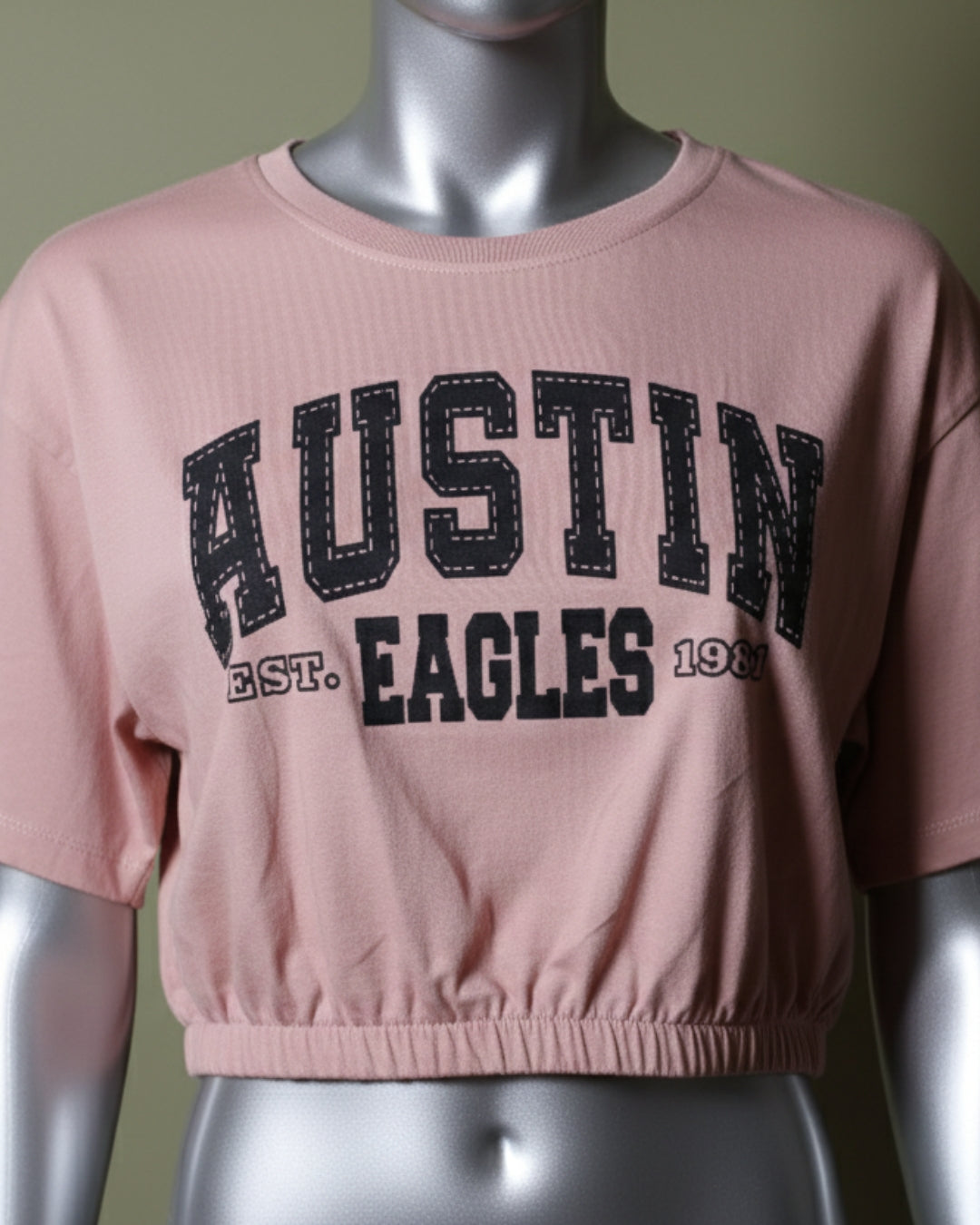 Loom Pakistan Austin Crop Top Pink