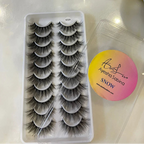 Ayesha Sabina Snow Eyelashes Pack Of 10