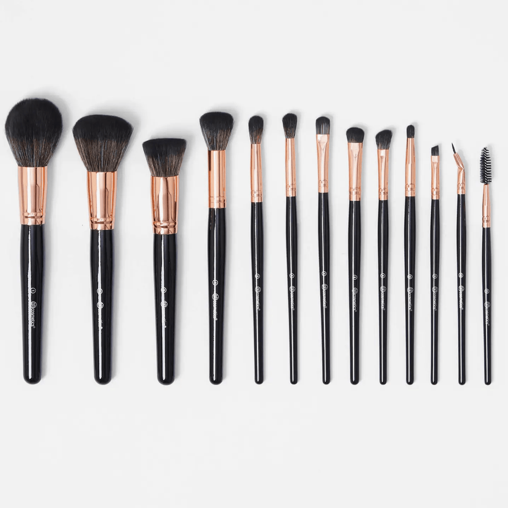 BH Cosmetics Signature 13 Pieces Rose Gold Makeup Brush Set - TheSkinFit