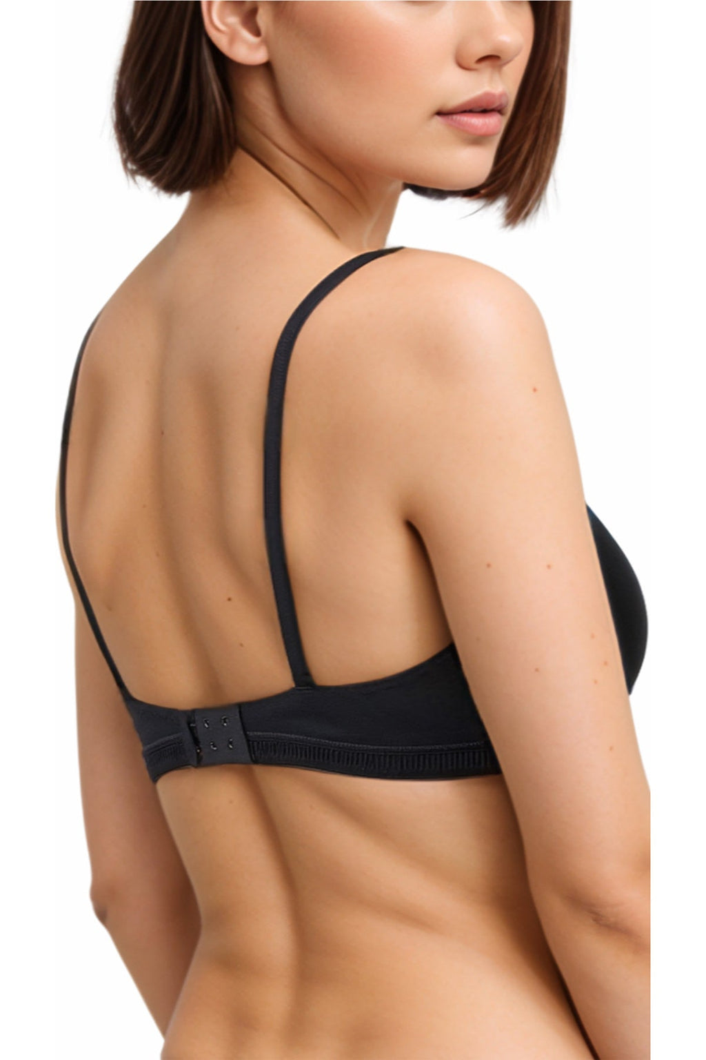 BLS Alma Non Padded Cotton Bralette Black