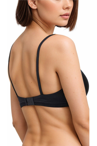 BLS Alma Non Padded Cotton Bralette Black