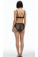 BLS Aria Padded And Wired Strapless Demi Bra Black