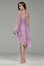 BLS Babette Silk And Lace Nighty Rose