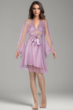 BLS Babette Silk And Lace Nighty Rose