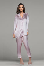BLS Beulah Silk Pajama Set Powder Pink