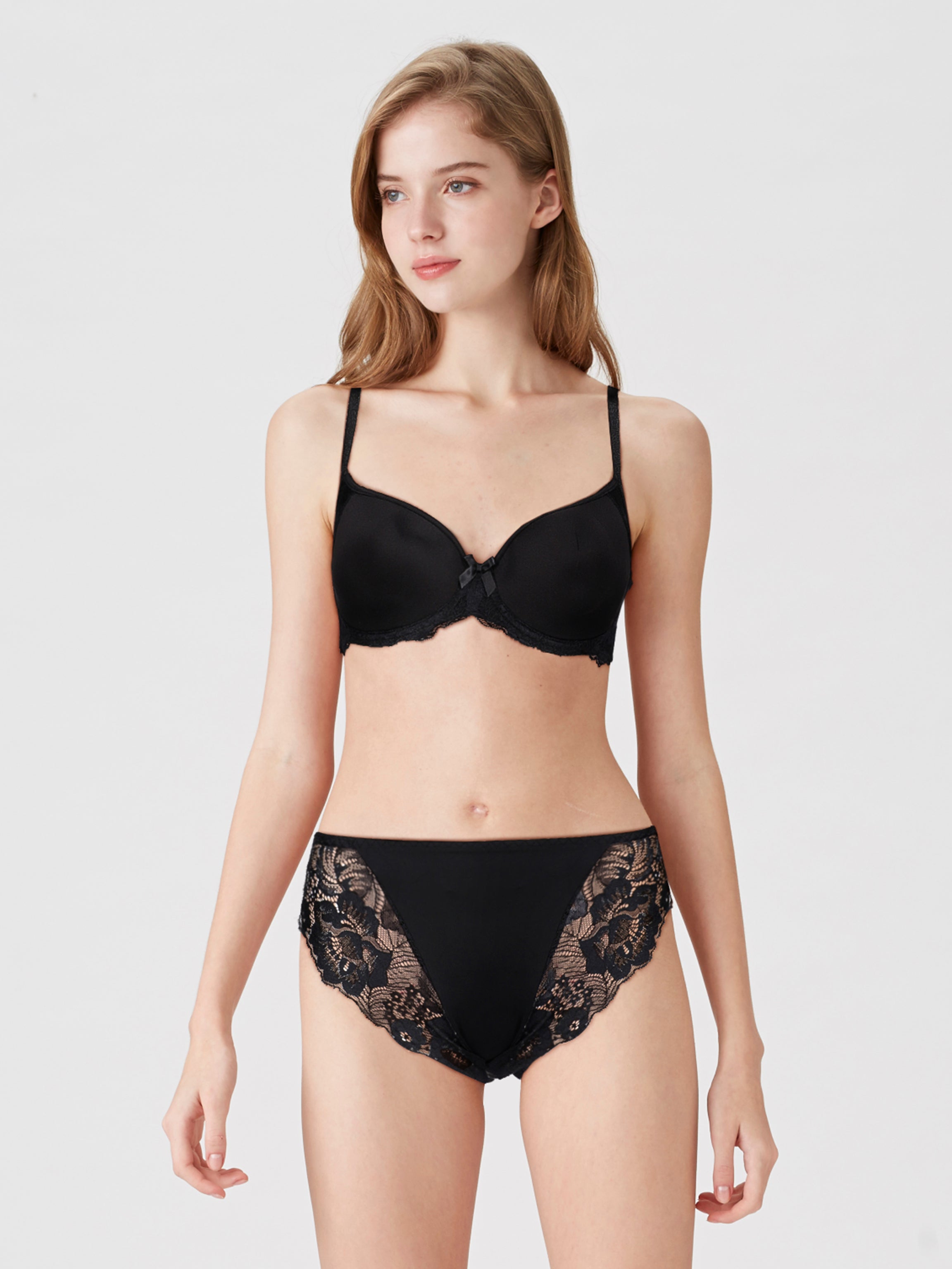 BLS Breathable Lace Panty Black