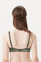 BLS Cheree Wired And Padded Cotton Bra Leaf Green 34B