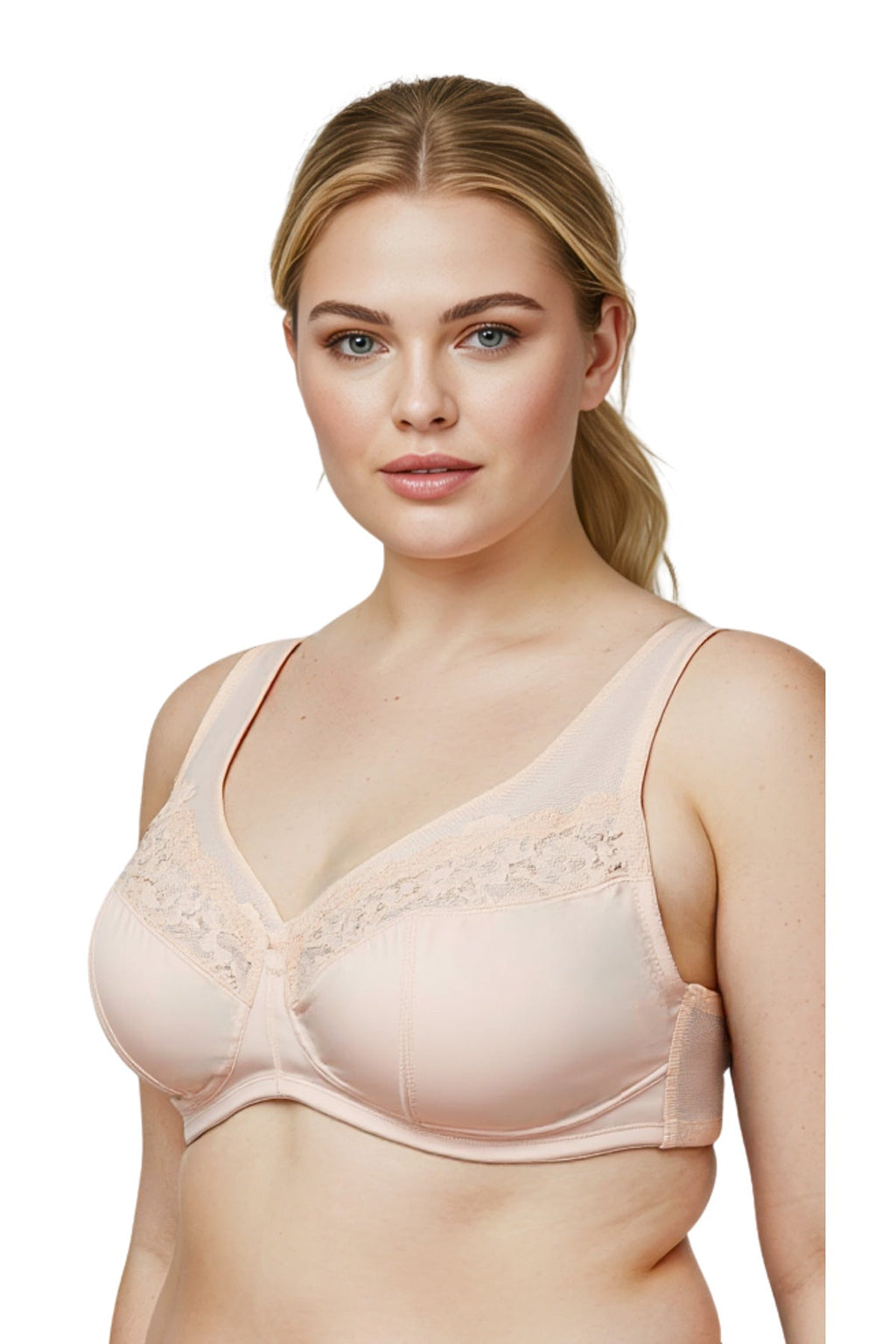 BLS Daisy Non Padded Minimizer Bra Beige