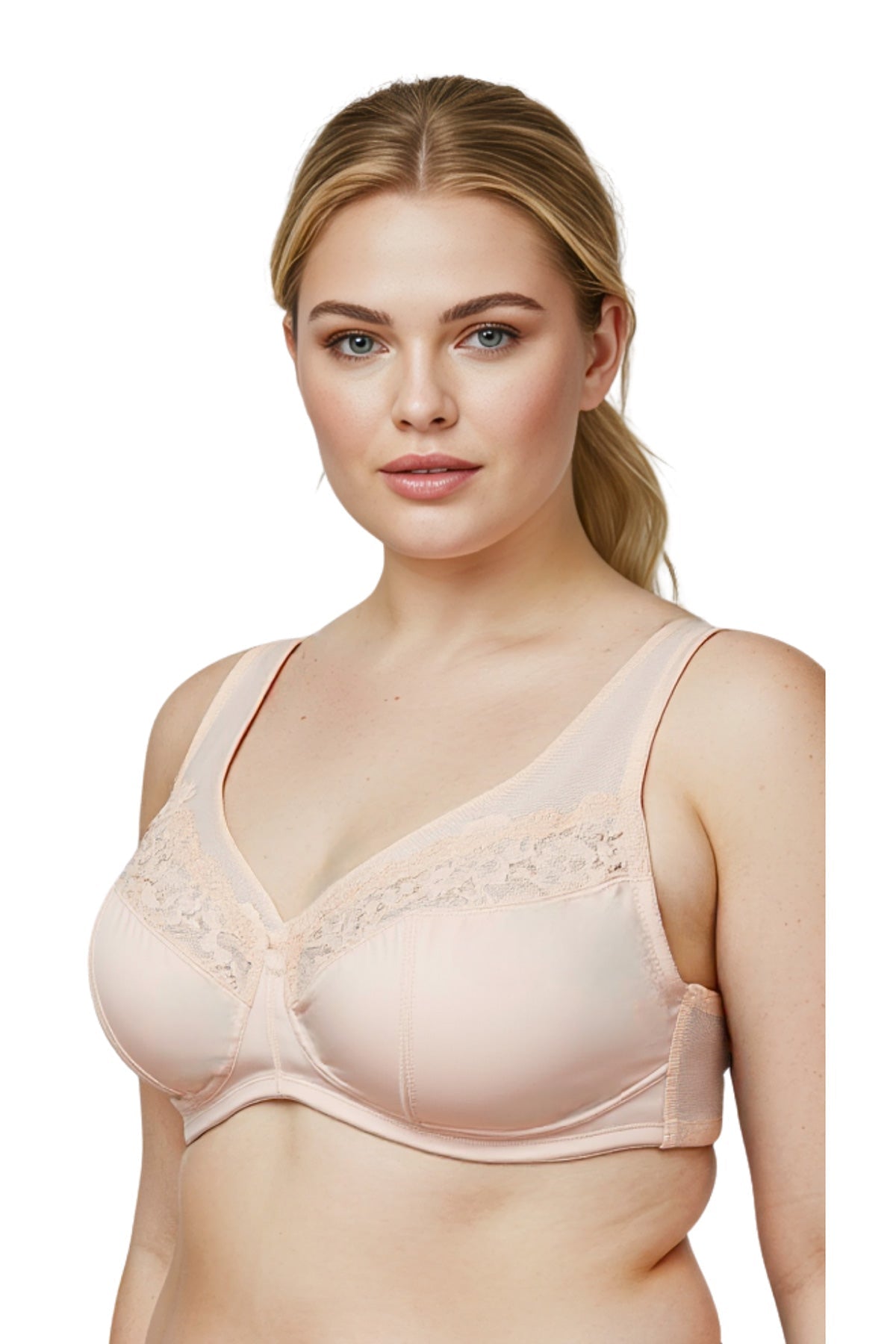 BLS Daisy Non Padded Minimizer Bra Beige