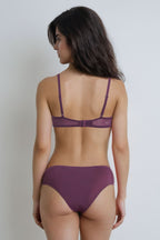 BLS Emma Wired And Padded Lace Bra Set Burgundy