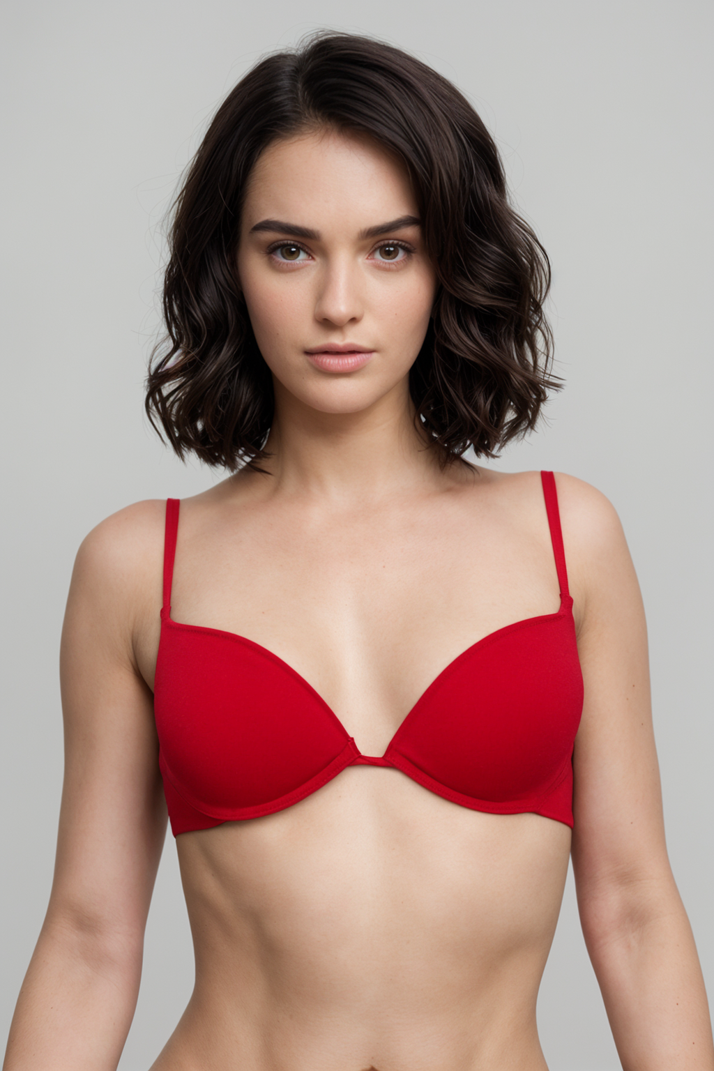 BLS Evelyn Wired And Pushup Bra Red