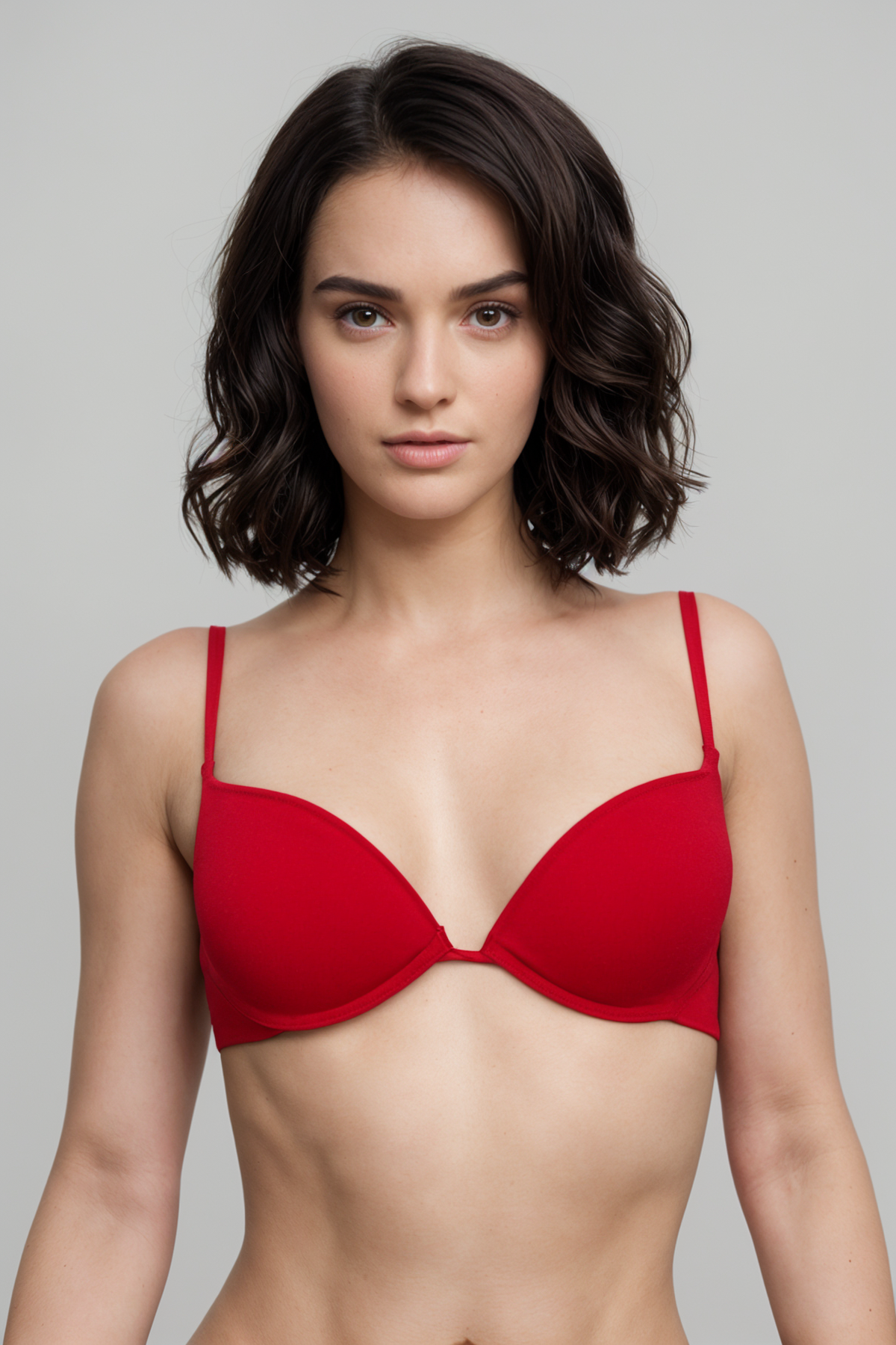 BLS Evelyn Wired And Pushup Bra Red