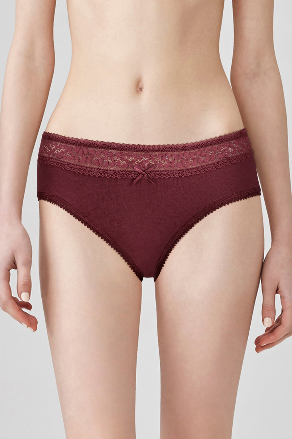 BLS Papillon Cotton Panty Burgundy