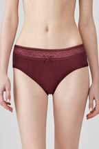 BLS Papillon Cotton Panty Burgundy