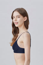 BLS Pero Wired And Padded Cotton Bra Navy Blue 36D