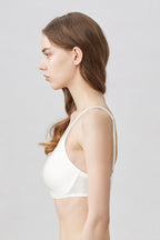 BLS Pero Wired And Padded Cotton Bra White 34C