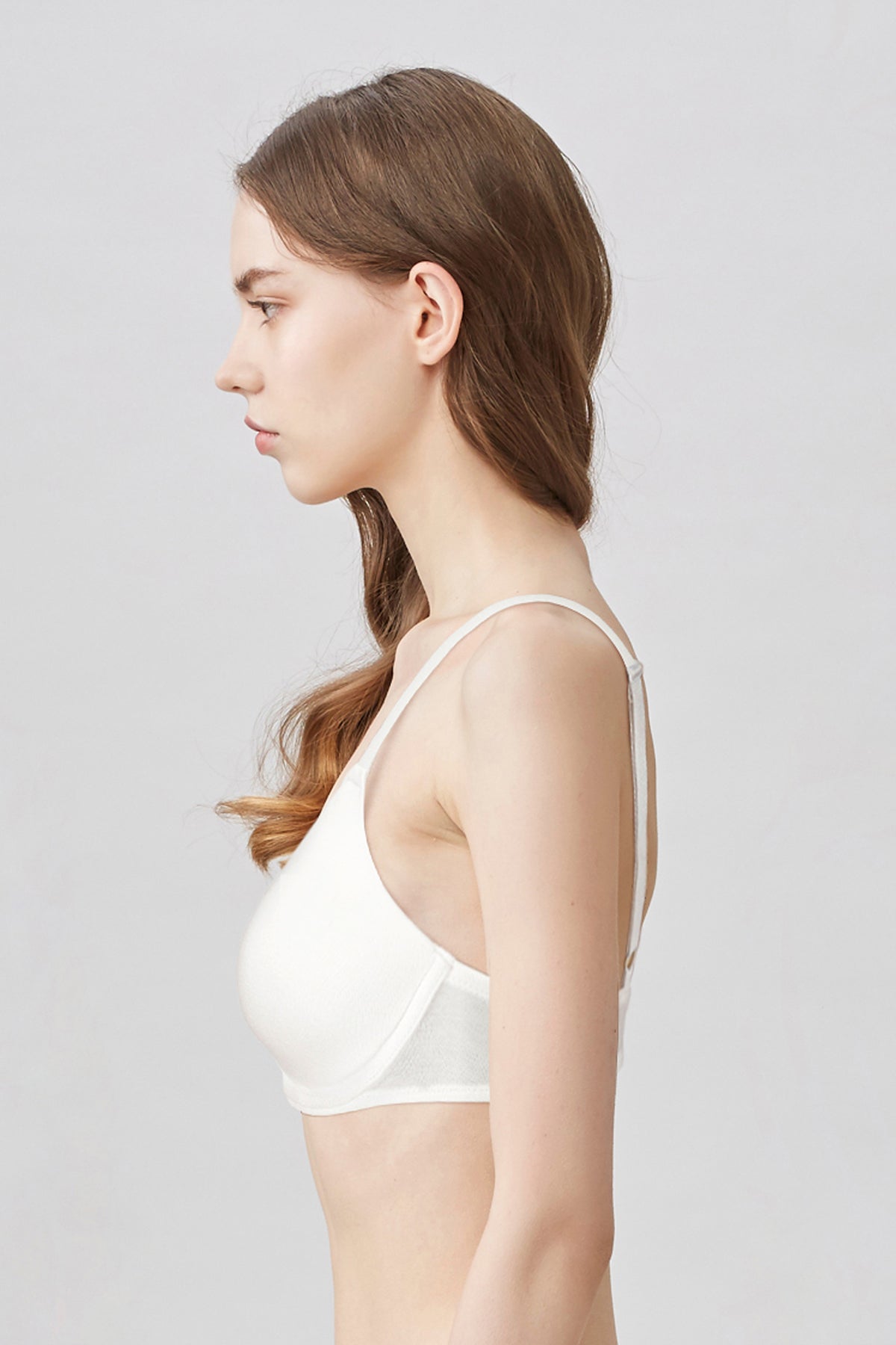 BLS Pero Wired And Padded Cotton Bra White 34C
