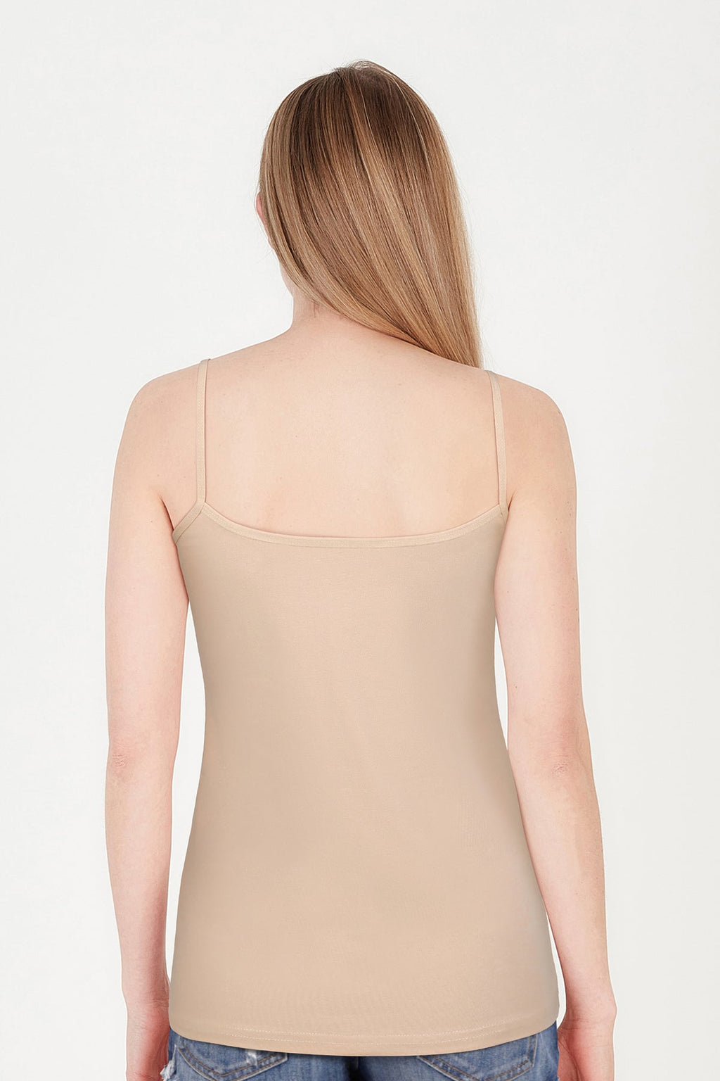 BLS Zendaya Stretchable Cotton Camisole Beige