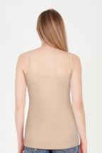 BLS Zendaya Stretchable Cotton Camisole Beige