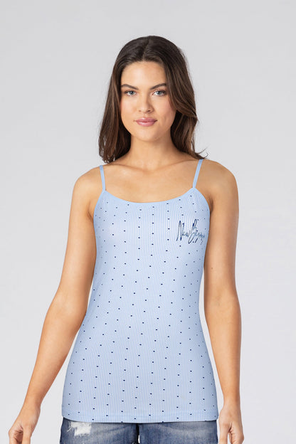 BLS Zorana Stretchable Cotton Camisole Blue